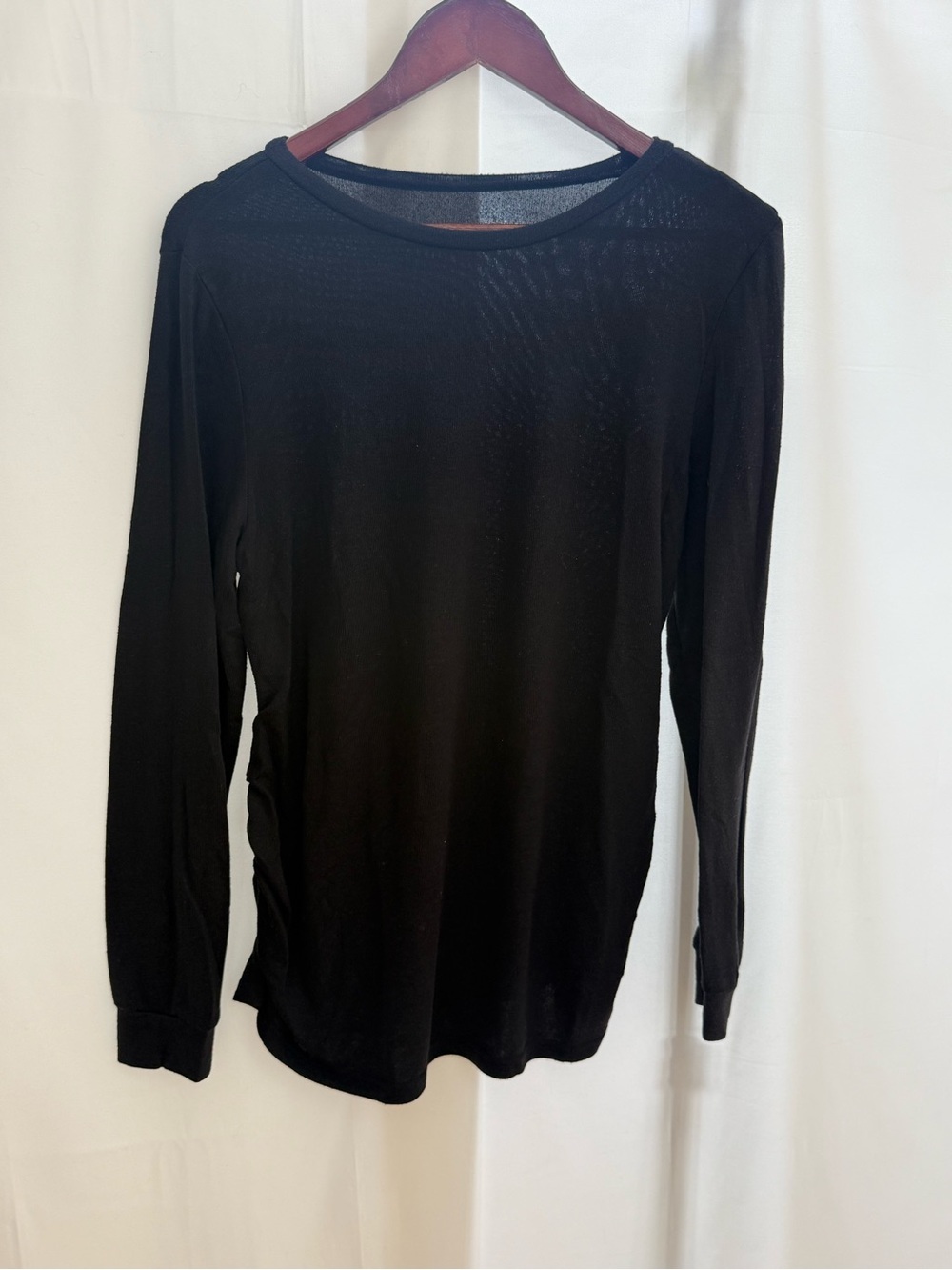 Maternity Black Long-Sleeve Shirt